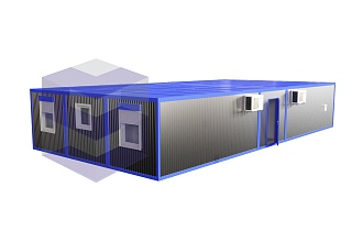 Модульное мини-общежитие для ИТР на 10 человек МОБ-8 