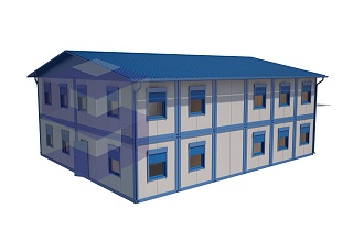 Модульный двухэтажный штаб строительства МШС-1